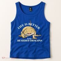 Life With Bearded Dragons Reptiles Lizard Gift Tank Top thumb 2