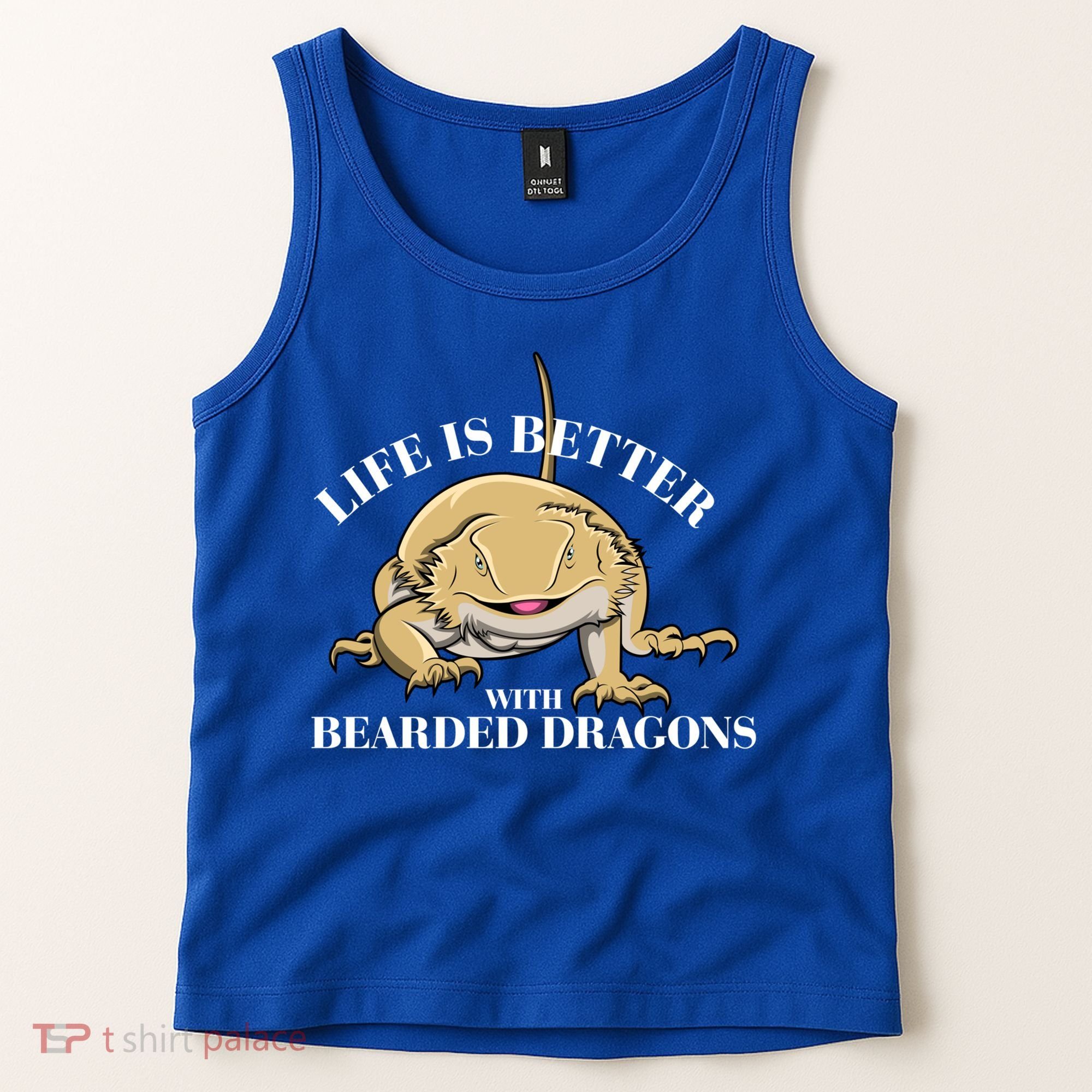 Life With Bearded Dragons Reptiles Lizard Gift Tank Top
