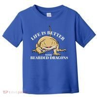 Life With Bearded Dragons Reptiles Lizard Gift Toddler T-Shirt thumb 0