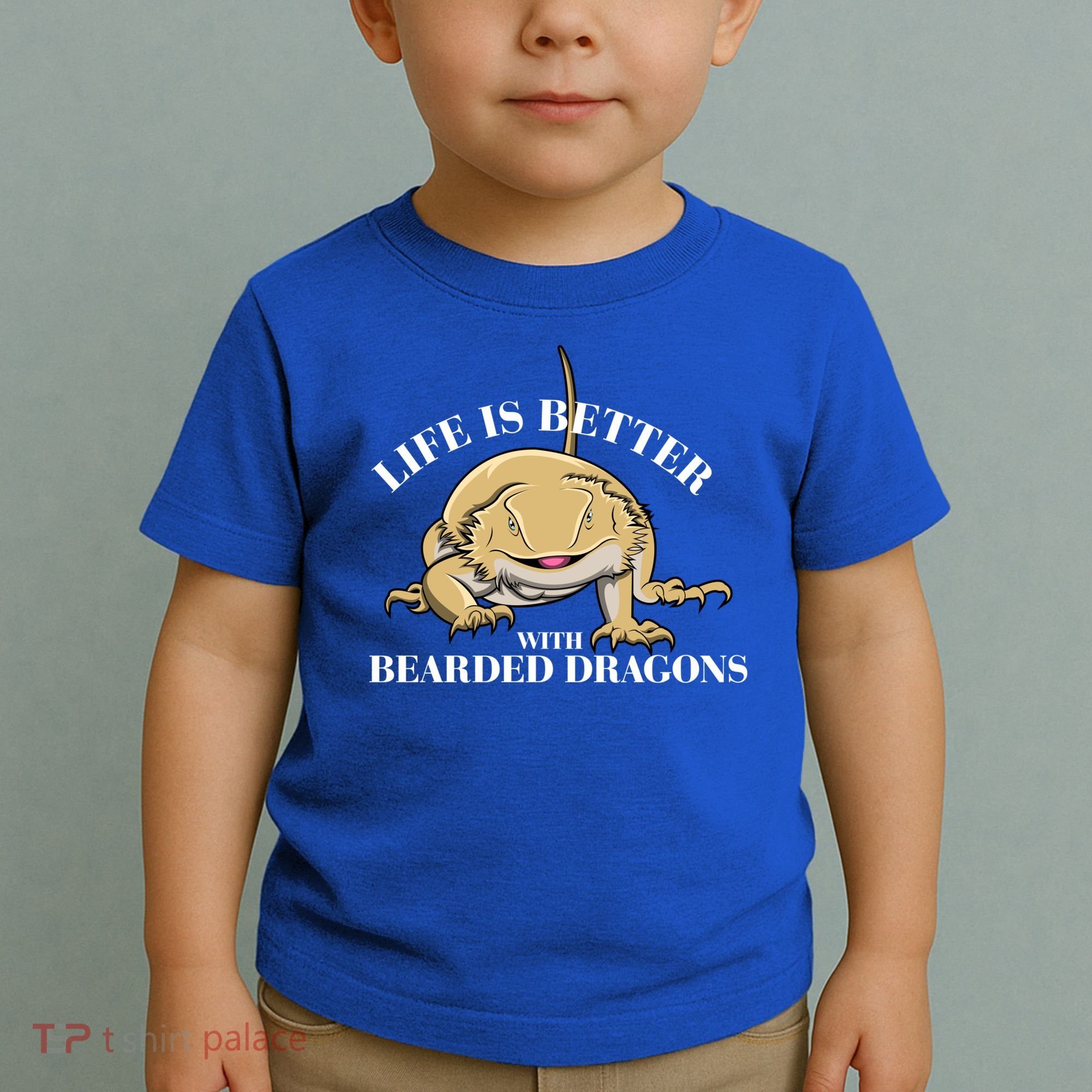 Life With Bearded Dragons Reptiles Lizard Gift Toddler T-Shirt