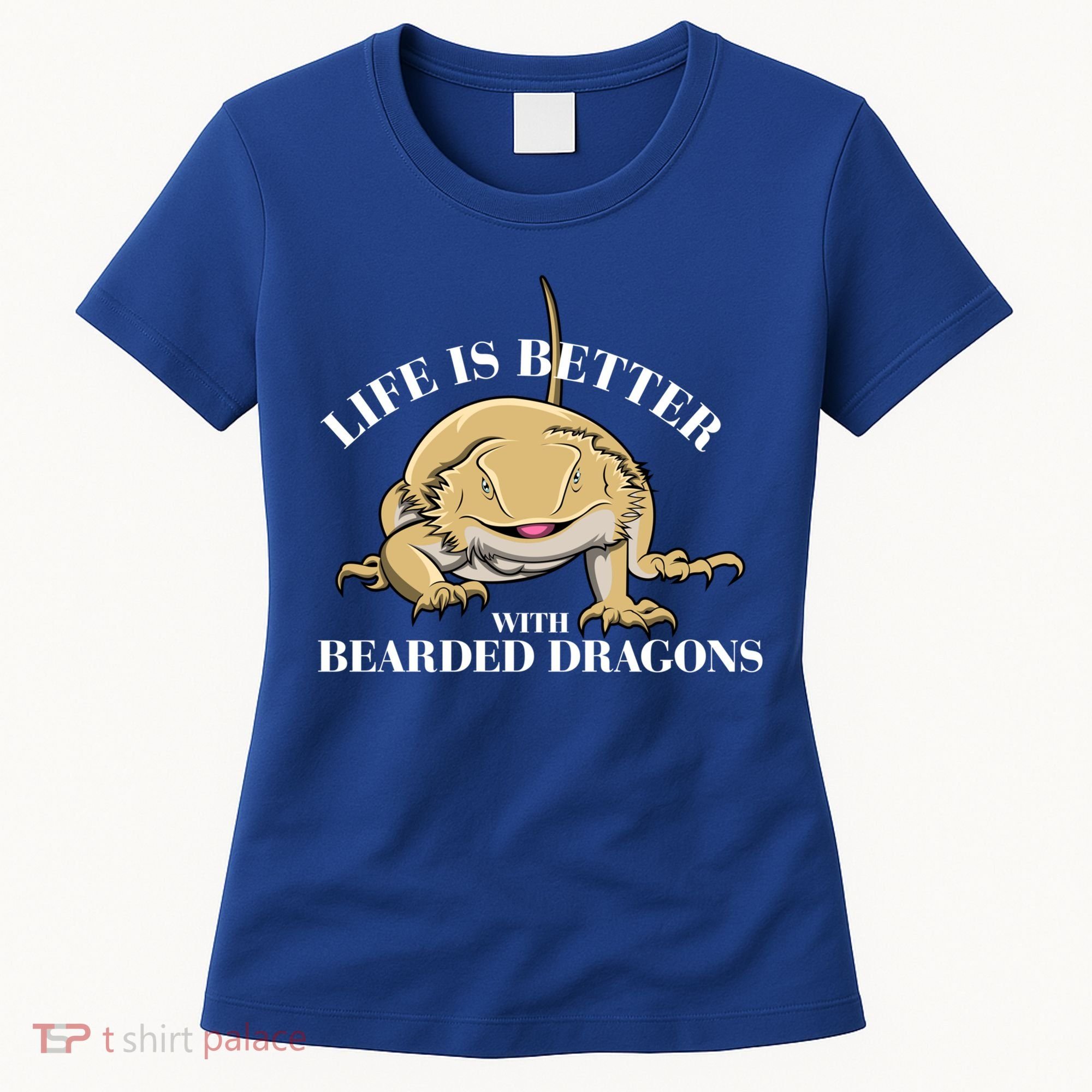 Life With Bearded Dragons Reptiles Lizard Gift Women's T-Shirt