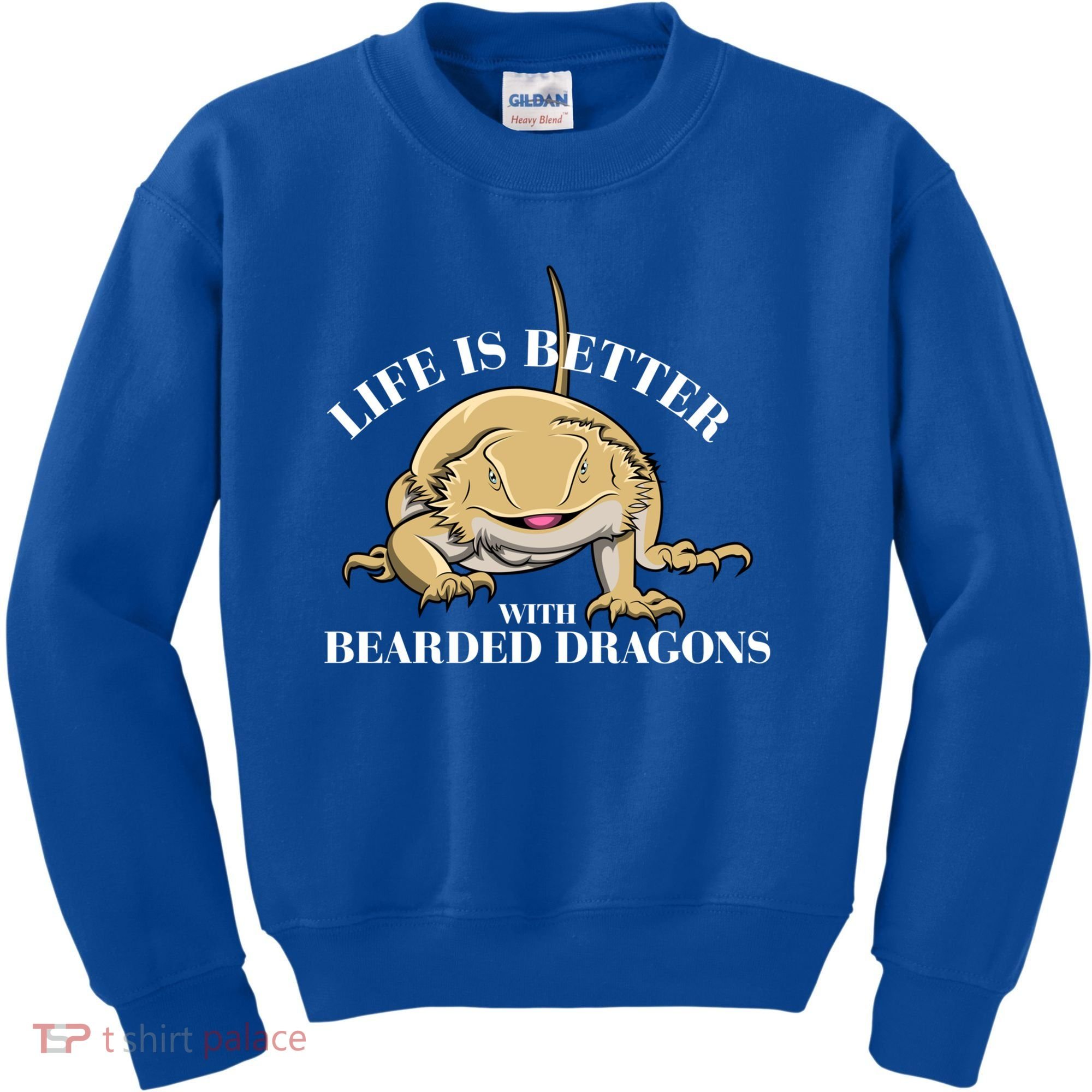 Life With Bearded Dragons Reptiles Lizard Gift Kids Sweatshirt