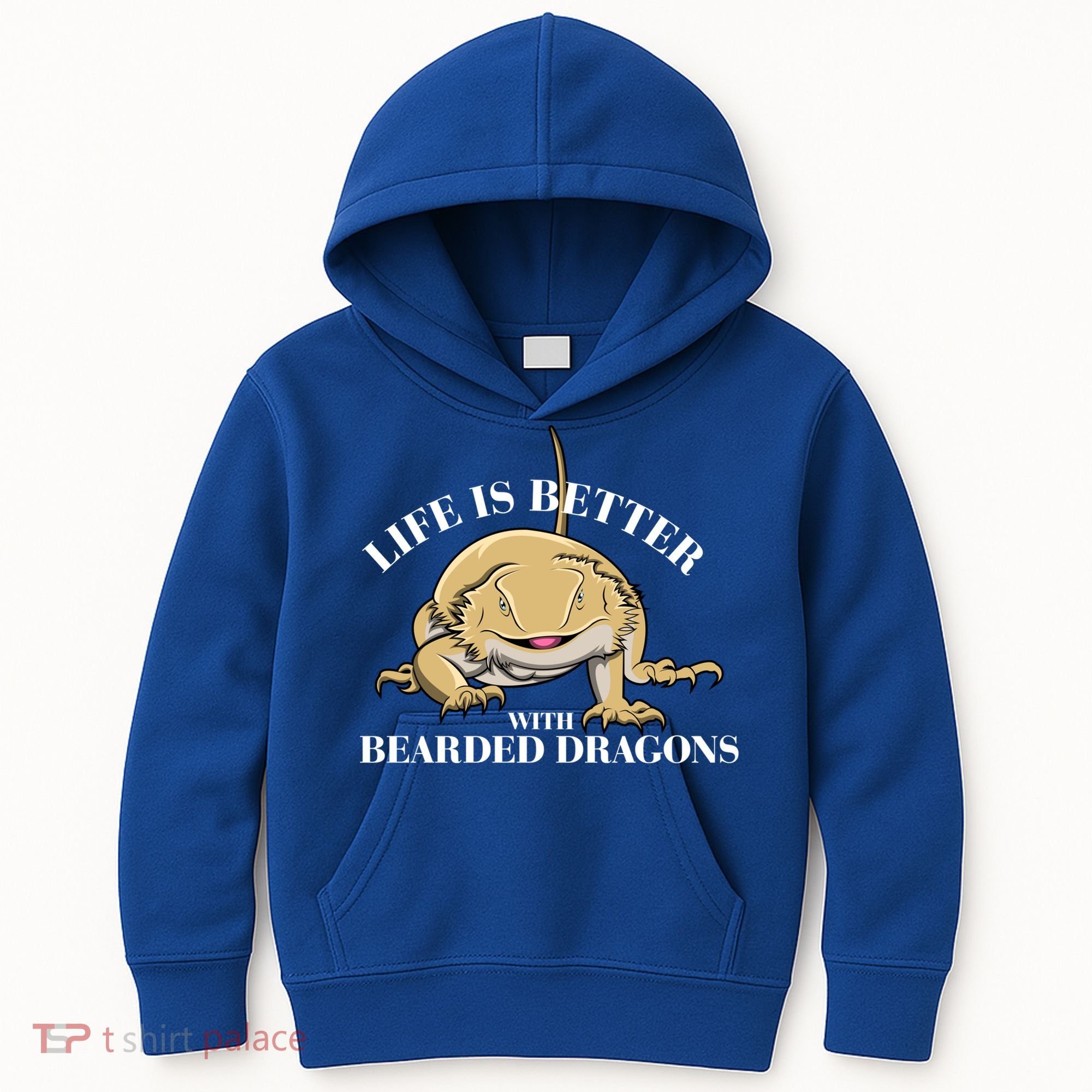 Life With Bearded Dragons Reptiles Lizard Gift Kids Hoodie