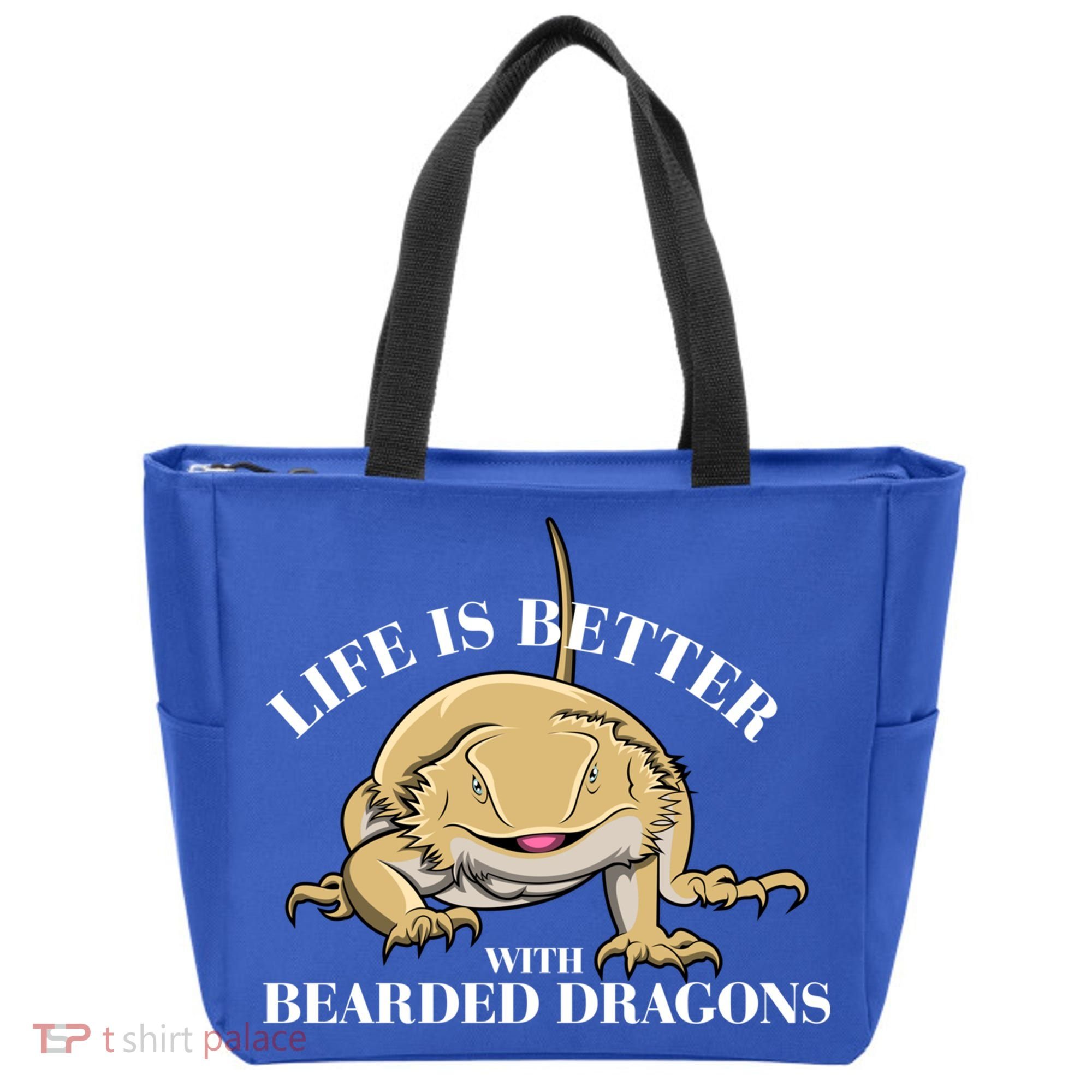 Life With Bearded Dragons Reptiles Lizard Gift Tote Bag
