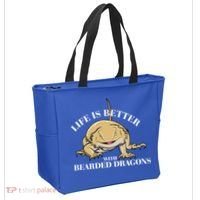 Life With Bearded Dragons Reptiles Lizard Gift Tote Bag thumb 2