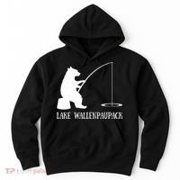 Lake Wallenpaupack Bear Fishing Pennsylvania Gift Hoodie thumb 0