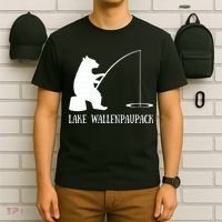 Lake Wallenpaupack Bear Fishing Pennsylvania Gift T-Shirt thumb 6