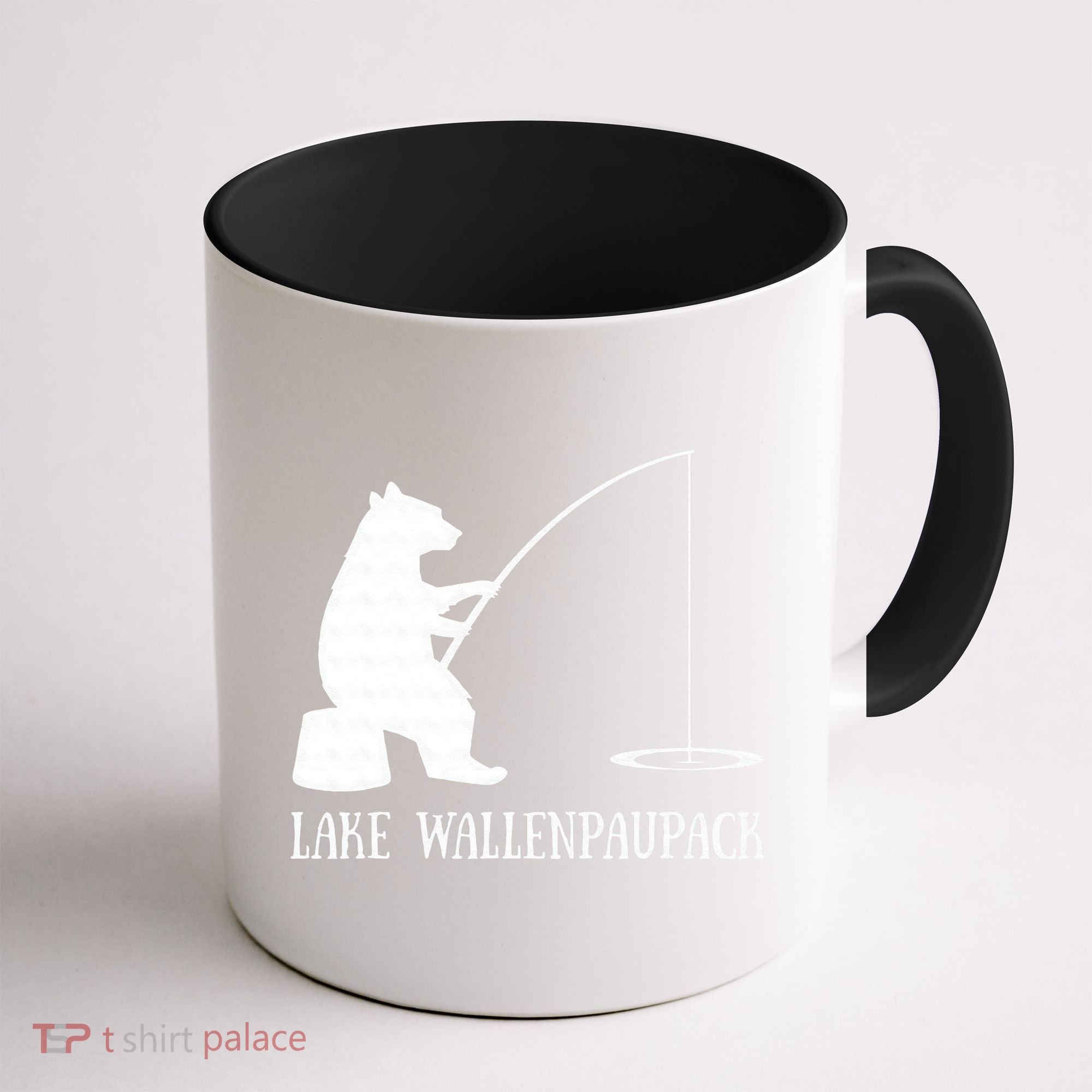 Lake Wallenpaupack Bear Fishing Pennsylvania Gift Coffee Mug