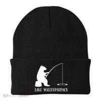 Lake Wallenpaupack Bear Fishing Pennsylvania Gift Beanie thumb 0