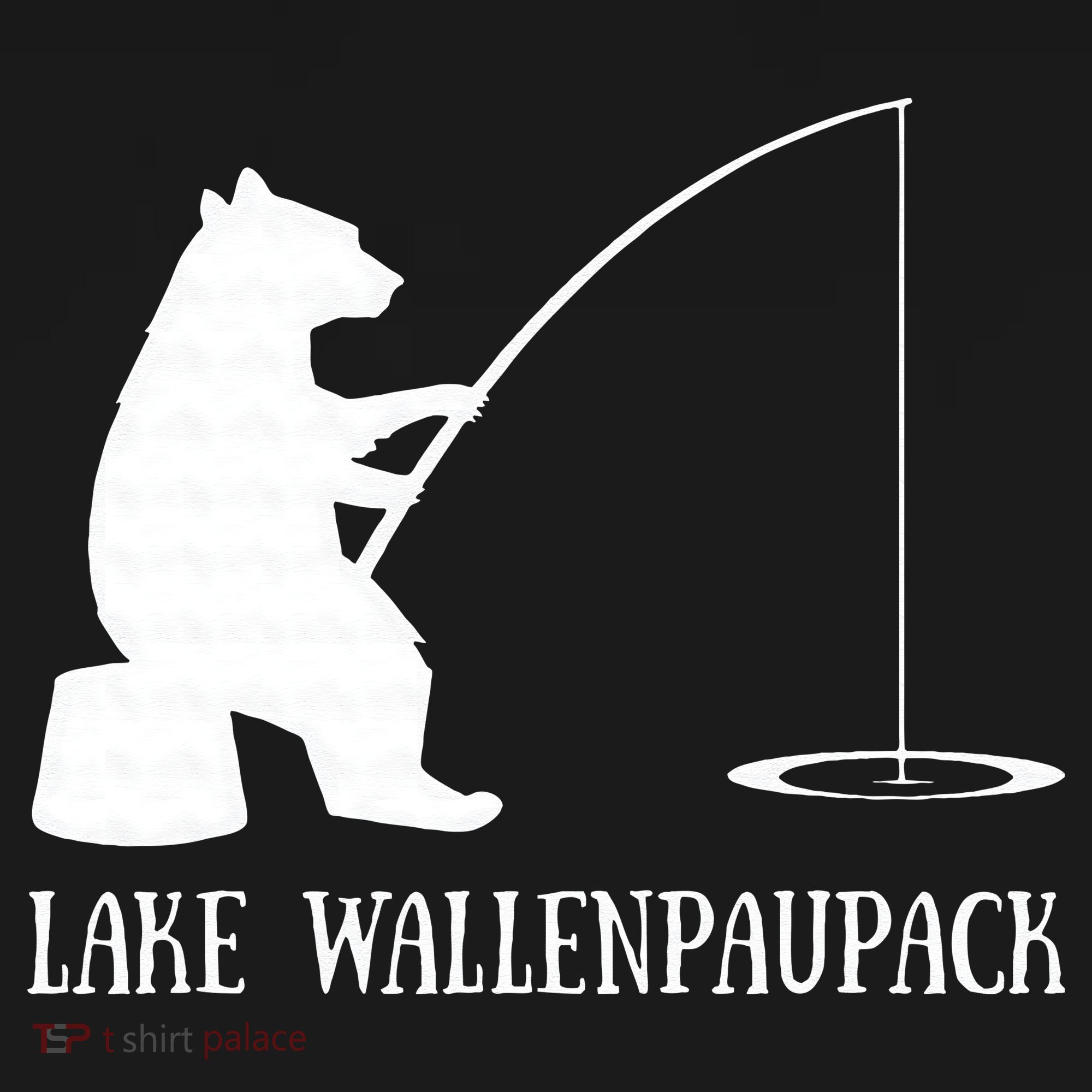 Lake Wallenpaupack Bear Fishing Pennsylvania Gift Women's Hoodie