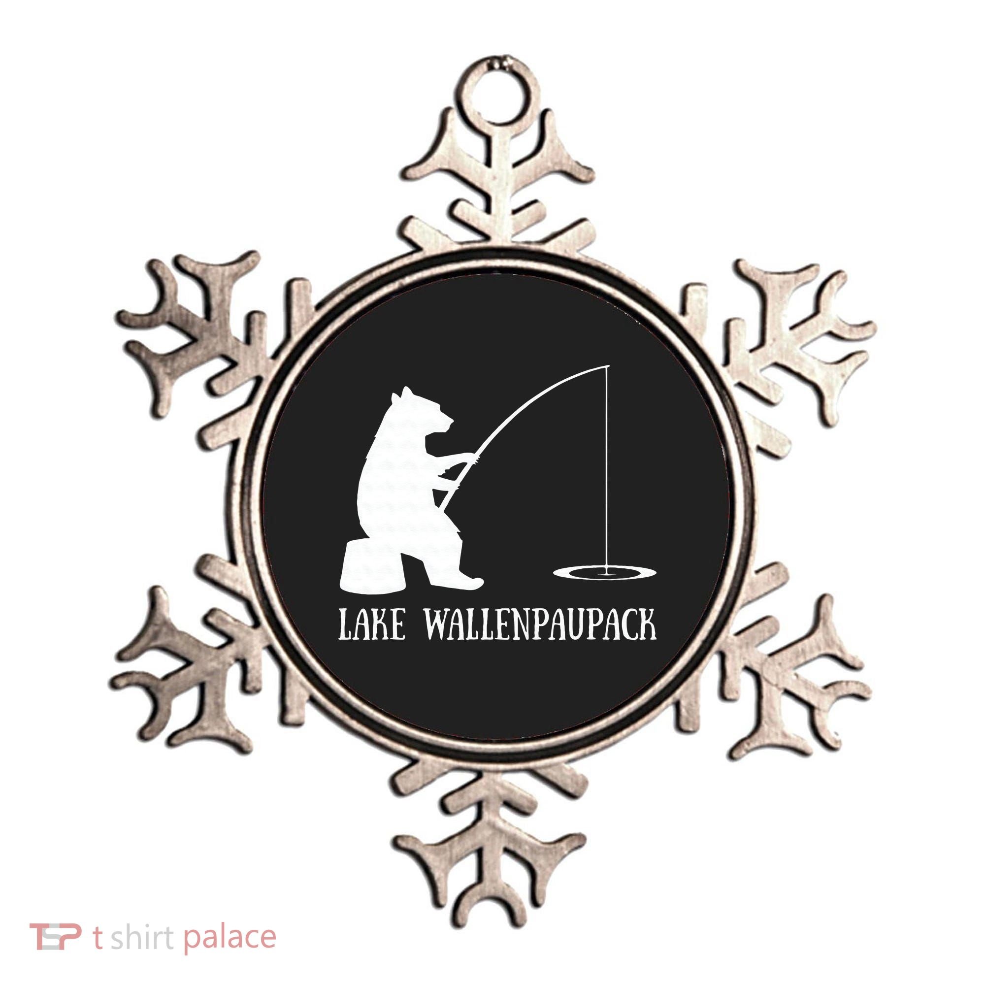 Lake Wallenpaupack Bear Fishing Pennsylvania Gift Ornament