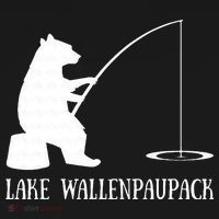 Lake Wallenpaupack Bear Fishing Pennsylvania Gift Tank Top thumb 6
