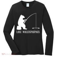 Lake Wallenpaupack Bear Fishing Pennsylvania Gift Women's Long Sleeve Shirt thumb 0