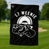 L7 Weenie Baseball Softball Season Golf Towel thumb 1