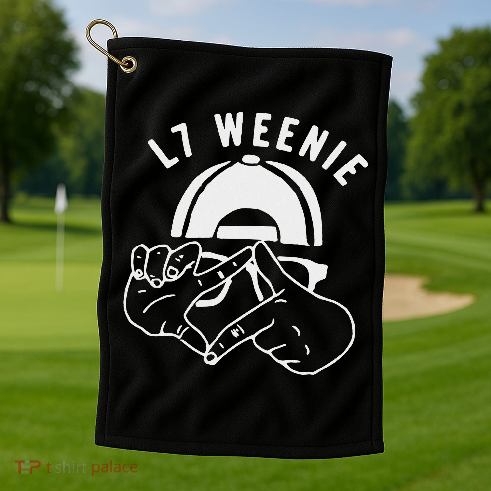 L7 Weenie Baseball Softball Season Golf Towel