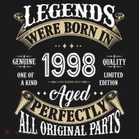 Legends Were Born In 1998 Aged Perfectly Birthday Backpack thumb 2