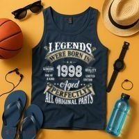 Legends Were Born In 1998 Aged Perfectly Birthday Tank Top thumb 4