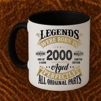 Legends Were Born In 2000 Aged Perfectly Birthday Coffee Mug thumb 2