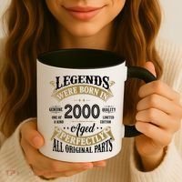 Legends Were Born In 2000 Aged Perfectly Birthday Coffee Mug thumb 3