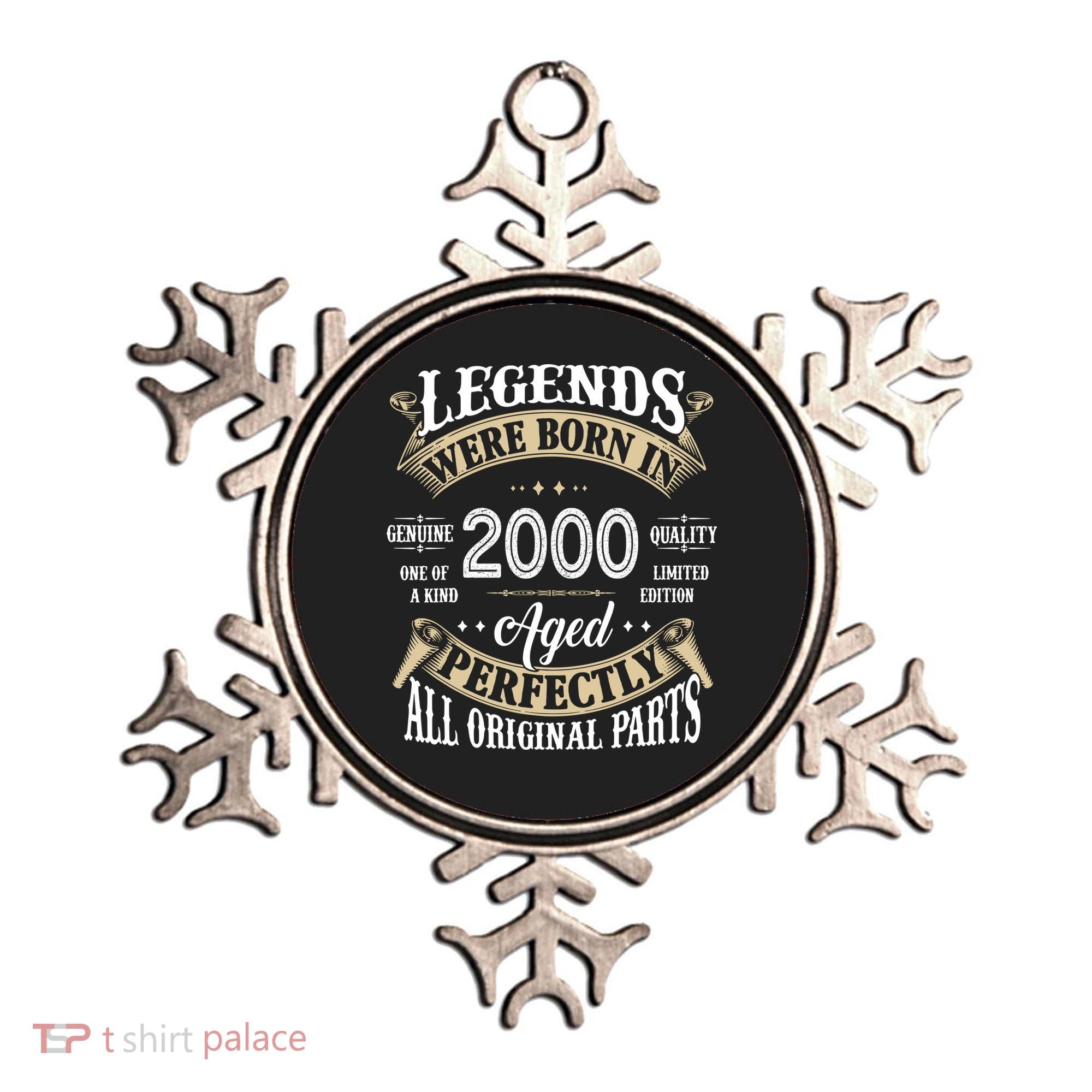 Legends Were Born In 2000 Aged Perfectly Birthday Ornament