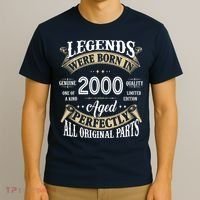 Legends Were Born In 2000 Aged Perfectly Birthday T-Shirt thumb 3
