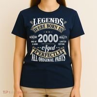 Legends Were Born In 2000 Aged Perfectly Birthday T-Shirt thumb 4