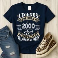 Legends Were Born In 2000 Aged Perfectly Birthday Women's T-Shirt thumb 3