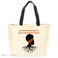 Life Without Culture Is Like A Tree Without Roots Tote Bag thumb 0