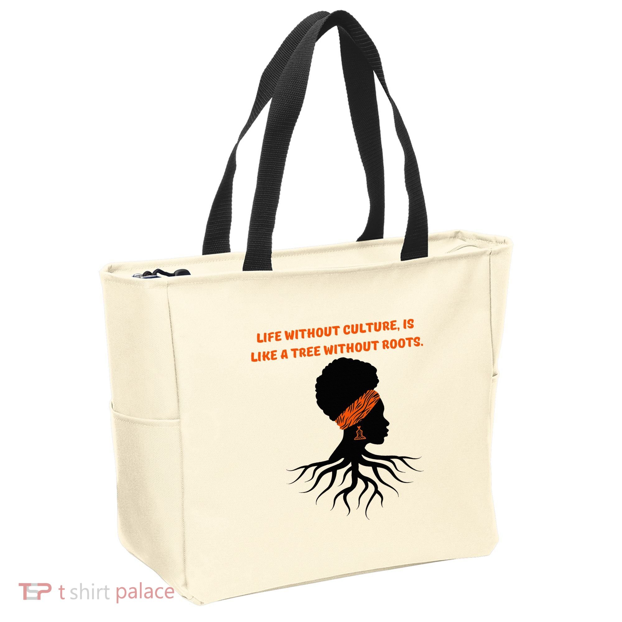 Life Without Culture Is Like A Tree Without Roots Tote Bag