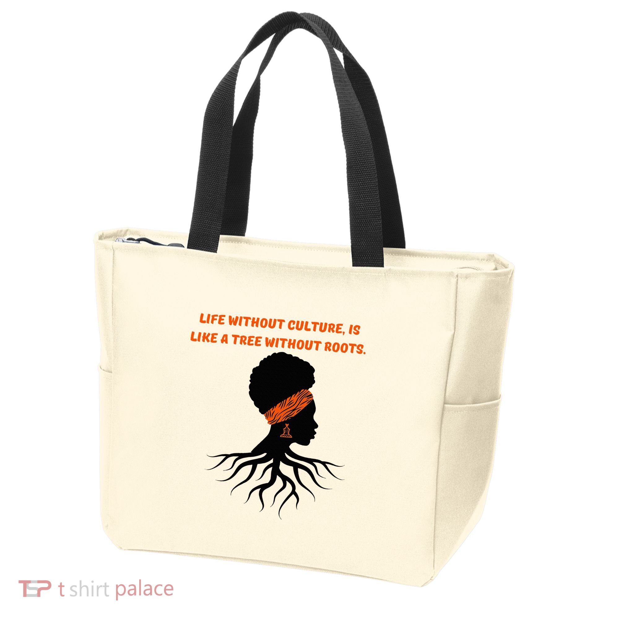 Life Without Culture Is Like A Tree Without Roots Tote Bag