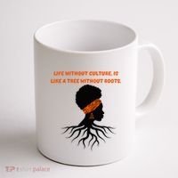 Life Without Culture Is Like A Tree Without Roots Coffee Mug thumb 1