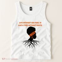 Life Without Culture Is Like A Tree Without Roots Tank Top thumb 2