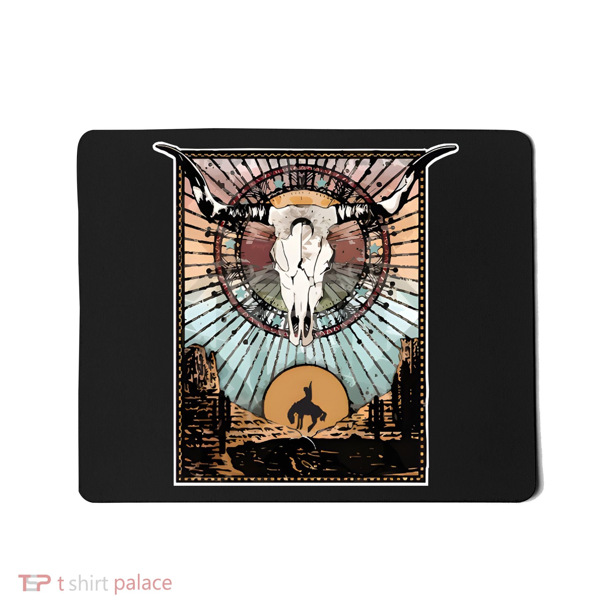 Longhorn Western Country Sweater Western Aesthetic Wild Mousepad
