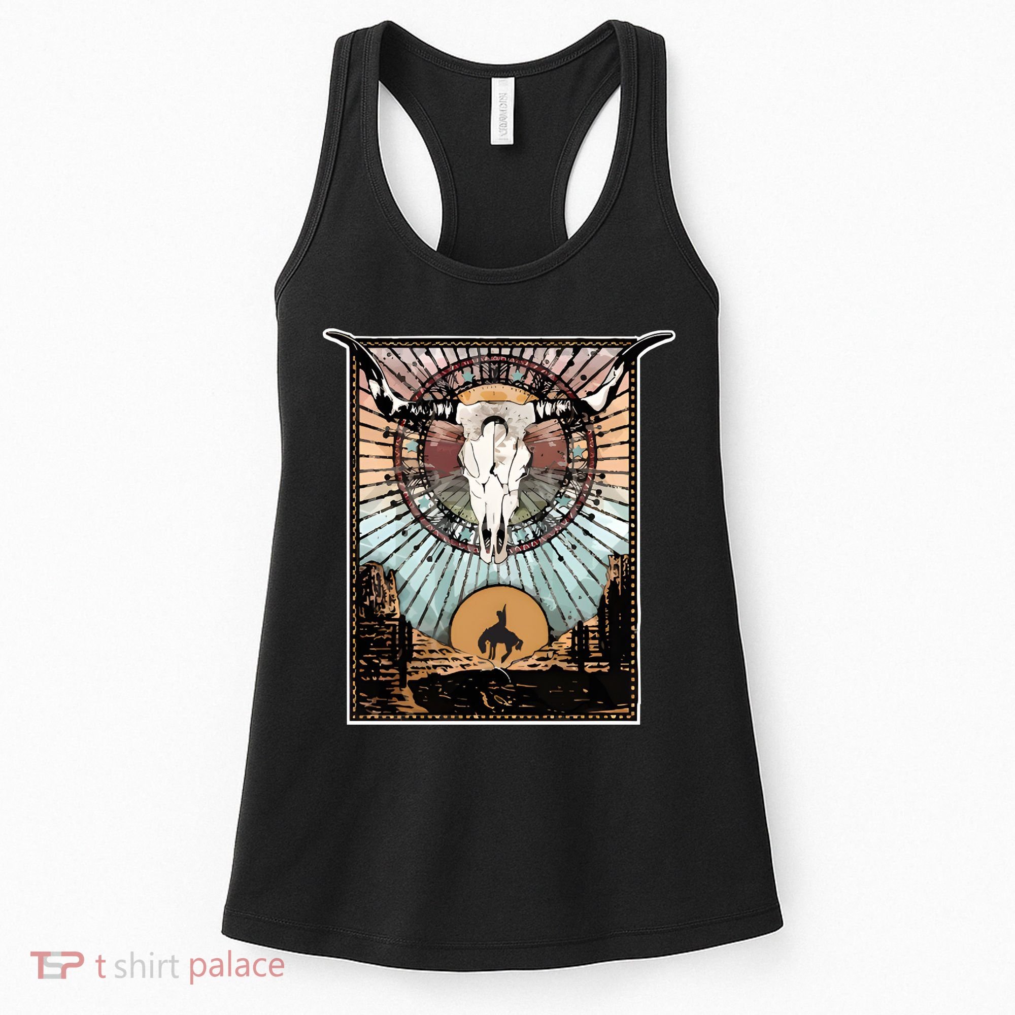 Longhorn Western Country Sweater Western Aesthetic Wild Women's Tank Top