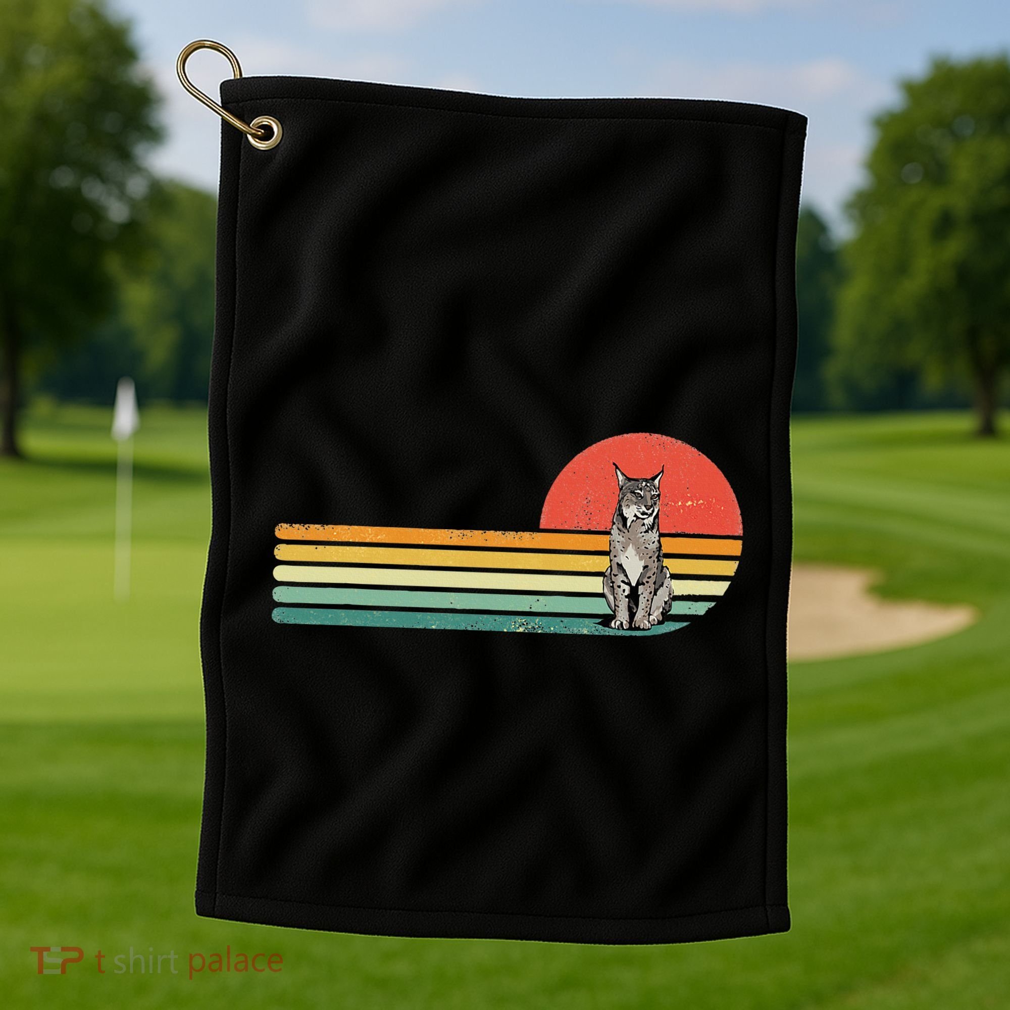 Lynx Wild Cat Bobcat Zoo Animal Lynx Lover Golf Towel