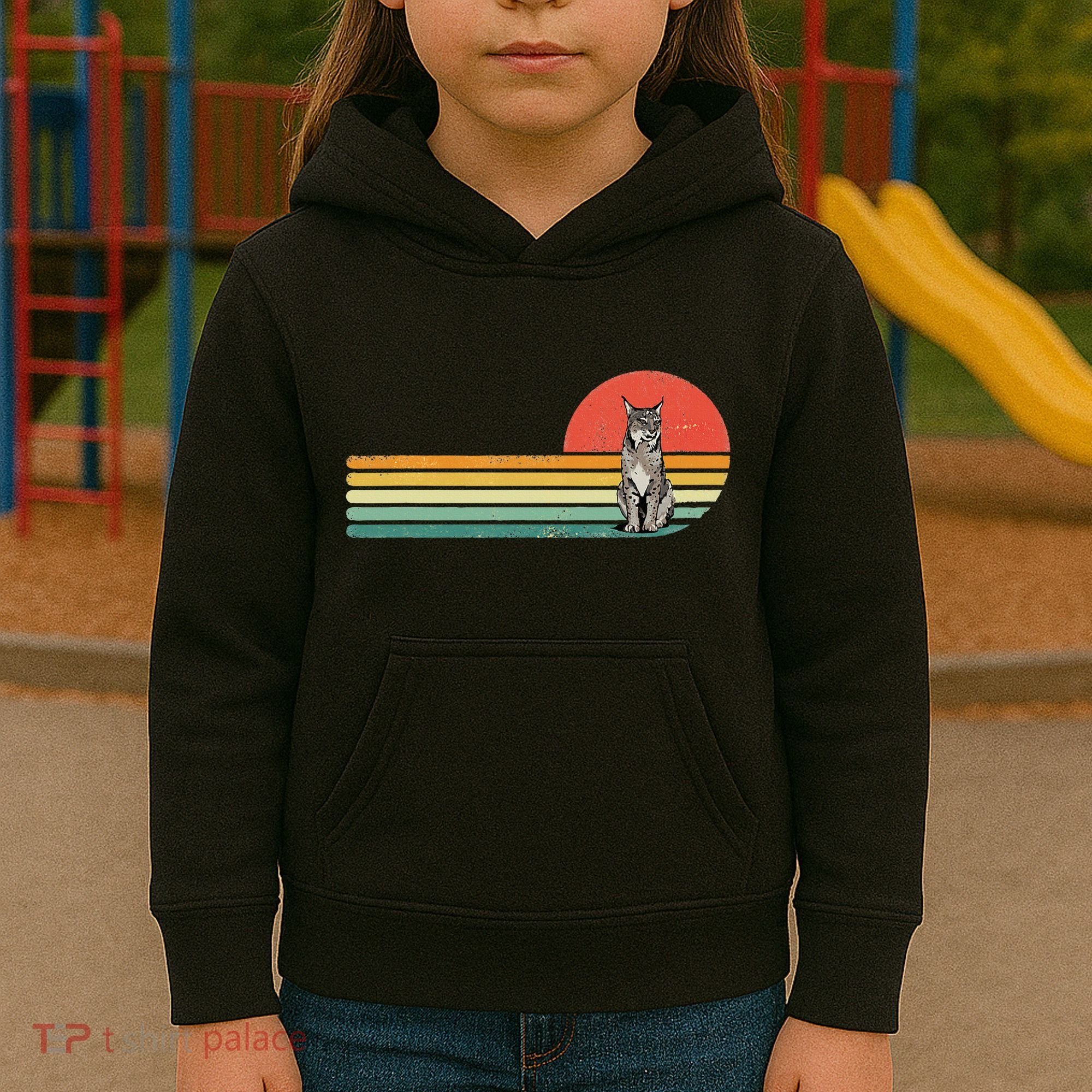Lynx Wild Cat Bobcat Zoo Animal Lynx Lover Kids Hoodie