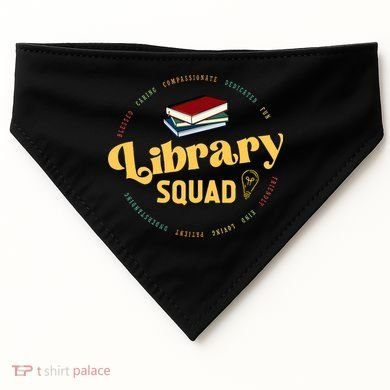 Library Worker Designs Library Squad USA-Made Doggie Bandana
