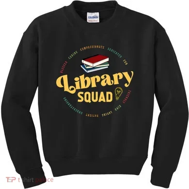 Library Worker Designs Library Squad Kids Sweatshirt