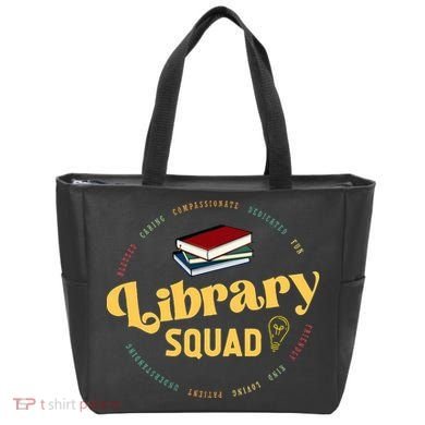 Library Worker Designs Library Squad Tote Bag