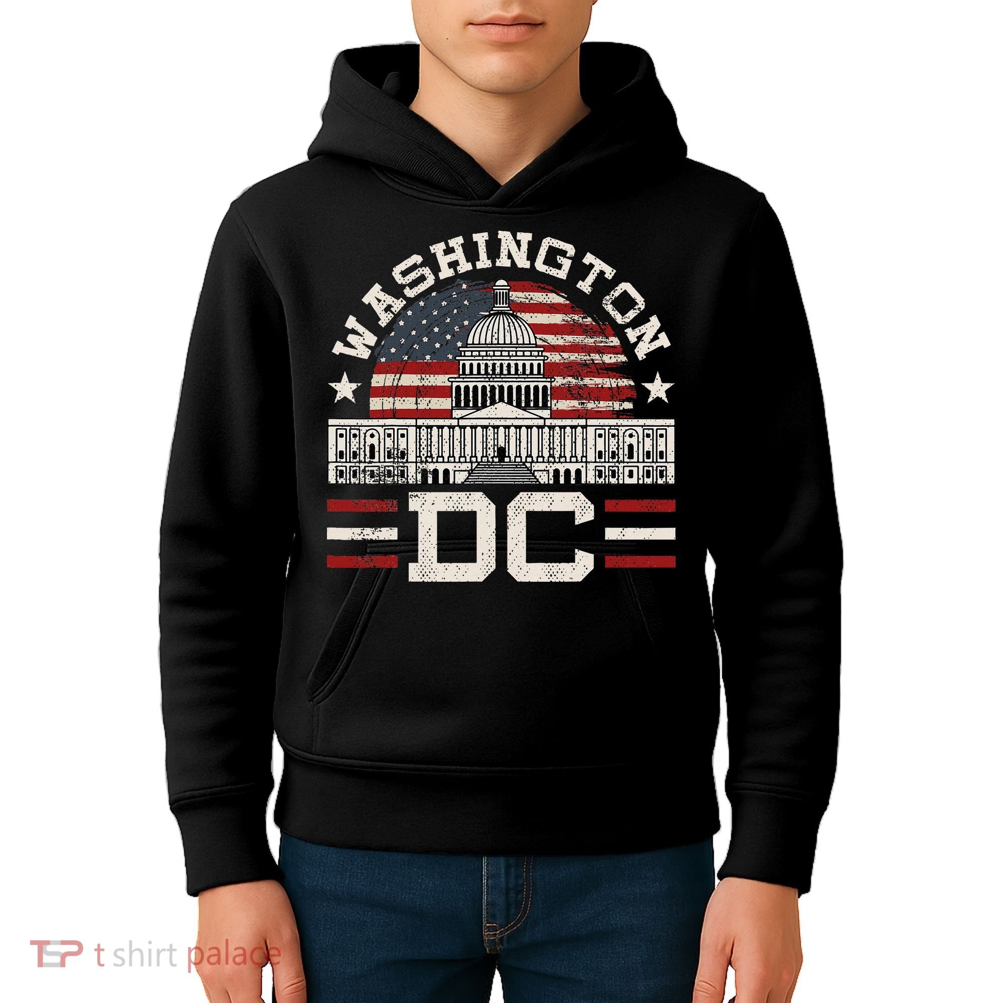 Love Washington Dc Usa Kids Hoodie