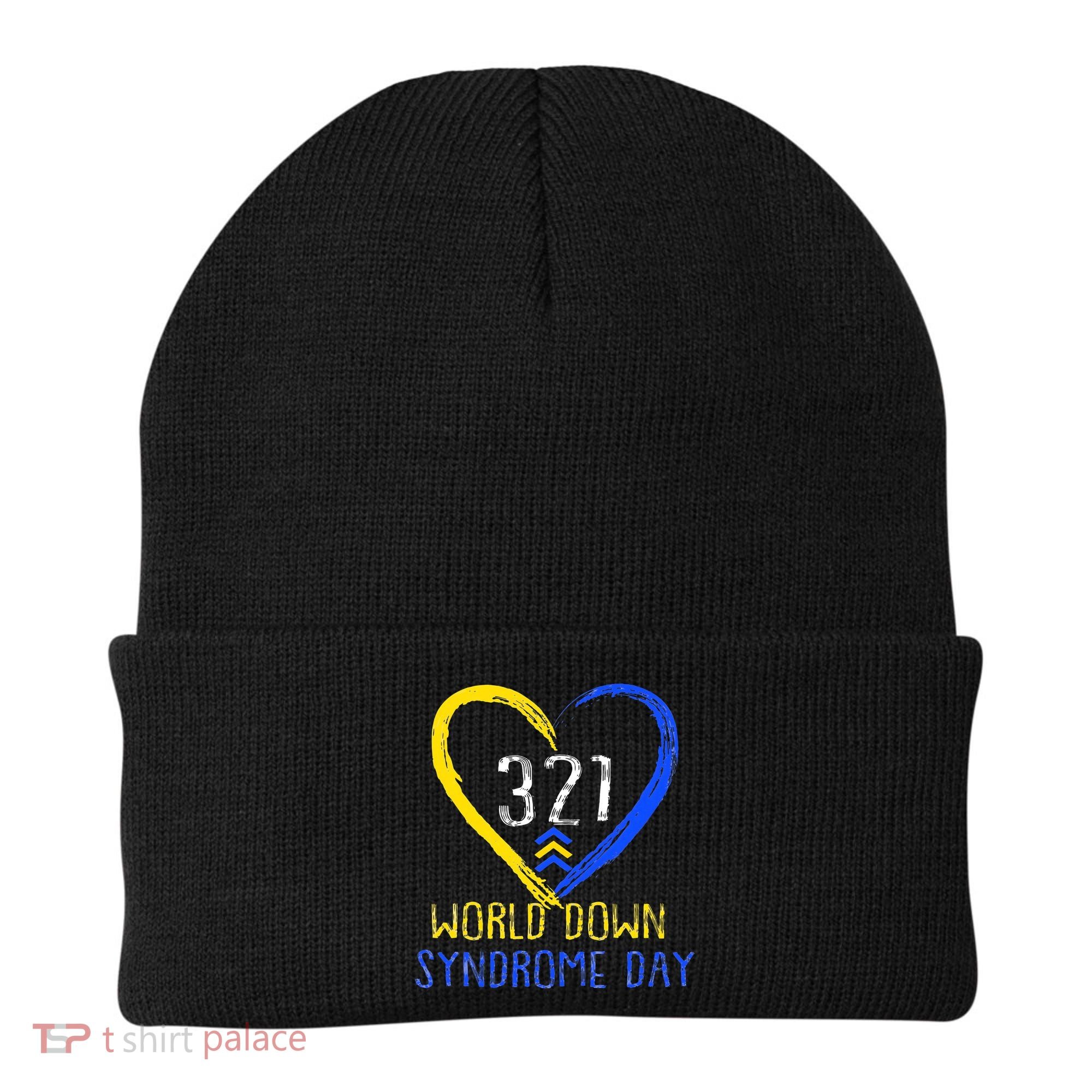 Love World Down Syndrome Awareness Day Love Beanie