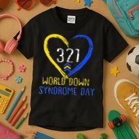 Love World Down Syndrome Awareness Day Love Kids T-Shirt thumb 3