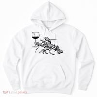 Lobster Wine Drinking Shirts Funny Beach Cruise Vacation Gift Hoodie thumb 0