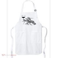 Lobster Wine Drinking Shirts Funny Beach Cruise Vacation Gift Apron thumb 0