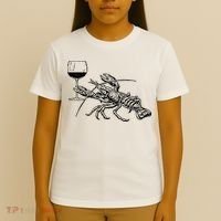 Lobster Wine Drinking Shirts Funny Beach Cruise Vacation Gift T-Shirt thumb 4