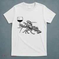 Lobster Wine Drinking Shirts Funny Beach Cruise Vacation Gift T-Shirt thumb 5