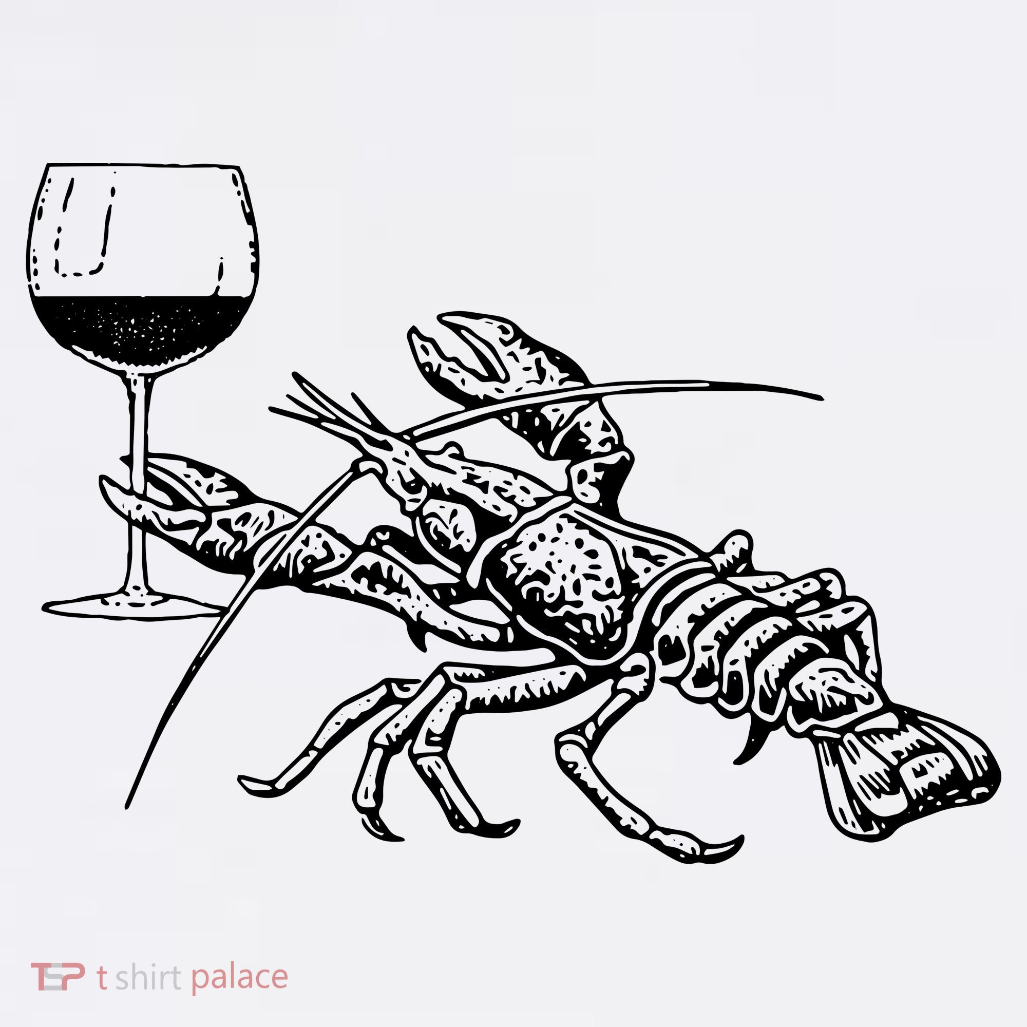 Lobster Wine Drinking Shirts Funny Beach Cruise Vacation Gift Women's Hoodie