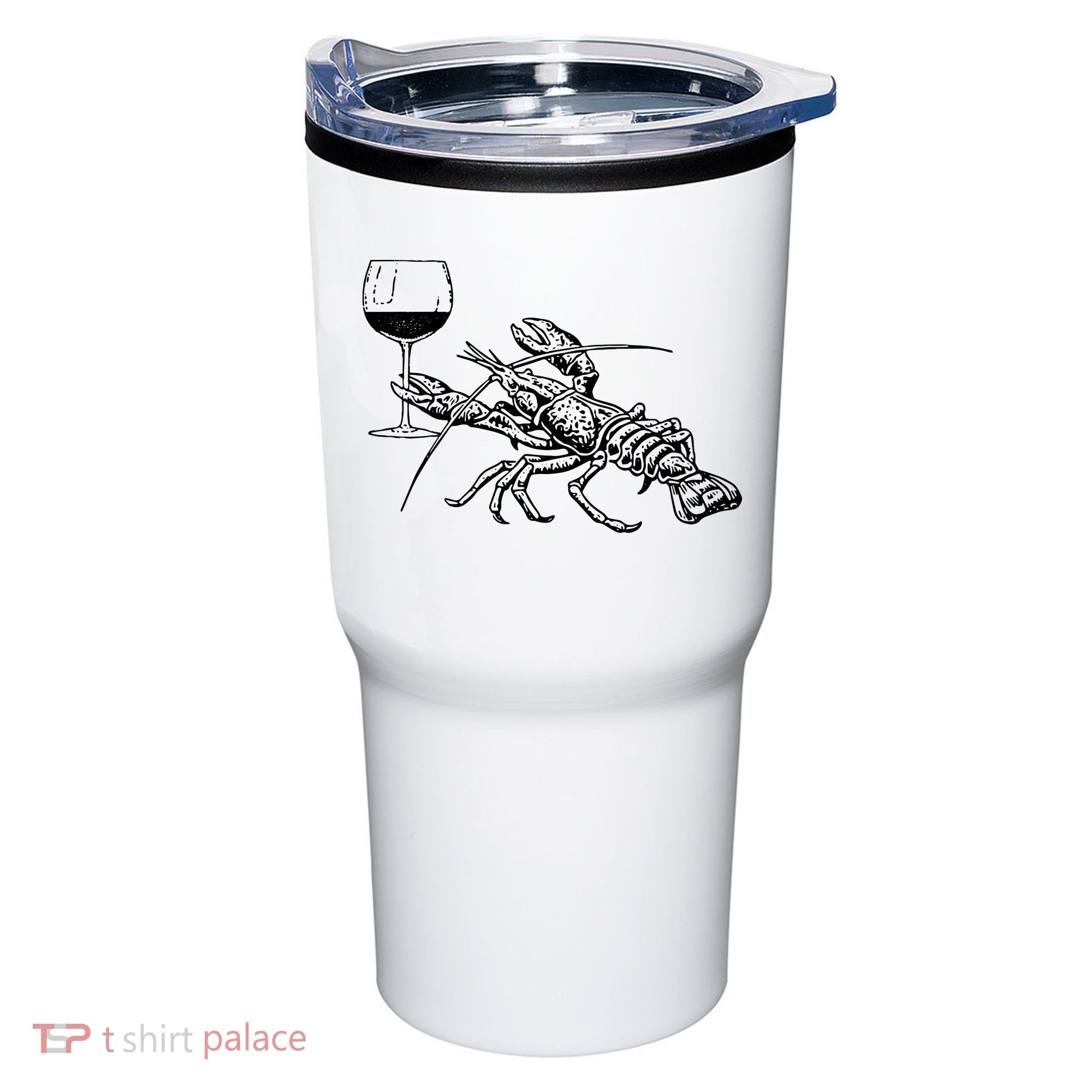 Lobster Wine Drinking Shirts Funny Beach Cruise Vacation Gift Tumbler