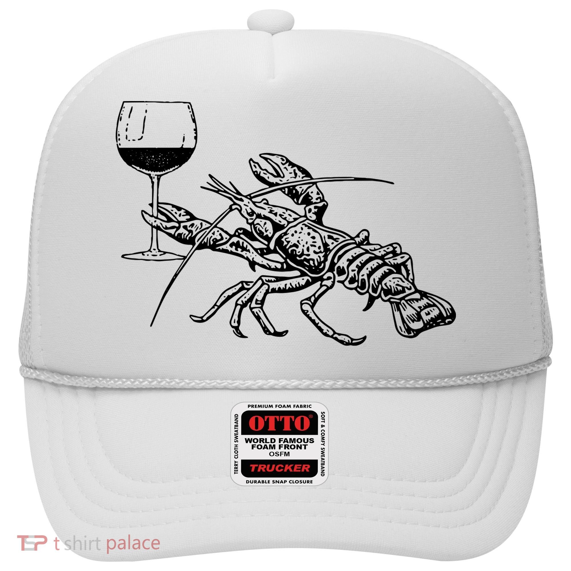 Lobster Wine Drinking Shirts Funny Beach Cruise Vacation Gift Hat