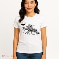 Lobster Wine Drinking Shirts Funny Beach Cruise Vacation Gift Women's T-Shirt thumb 4
